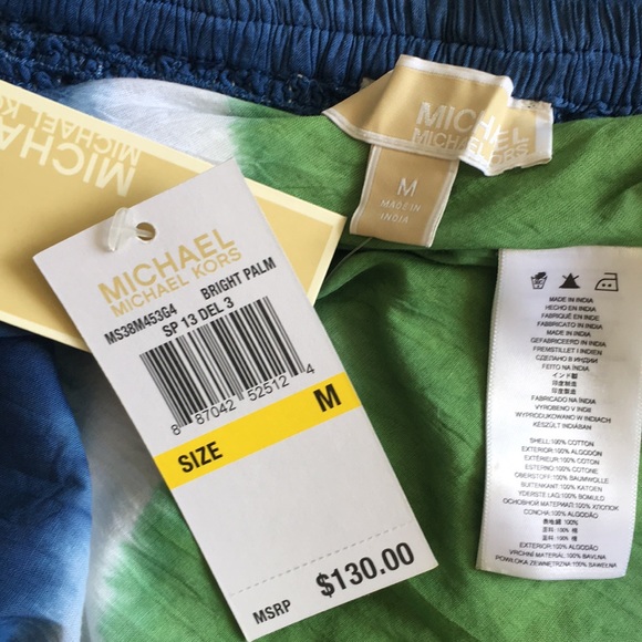 NWT Michael Michael Kors Tie-Dye Maxi Dress - Picture 14 of 15